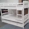 maryl single bunk with pull out trundle white